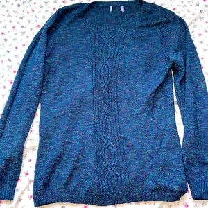 ⚡️⚡️Blue Knitted Sweater
